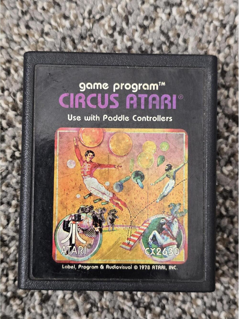 Circus Atari Cartridge for Atari 2600